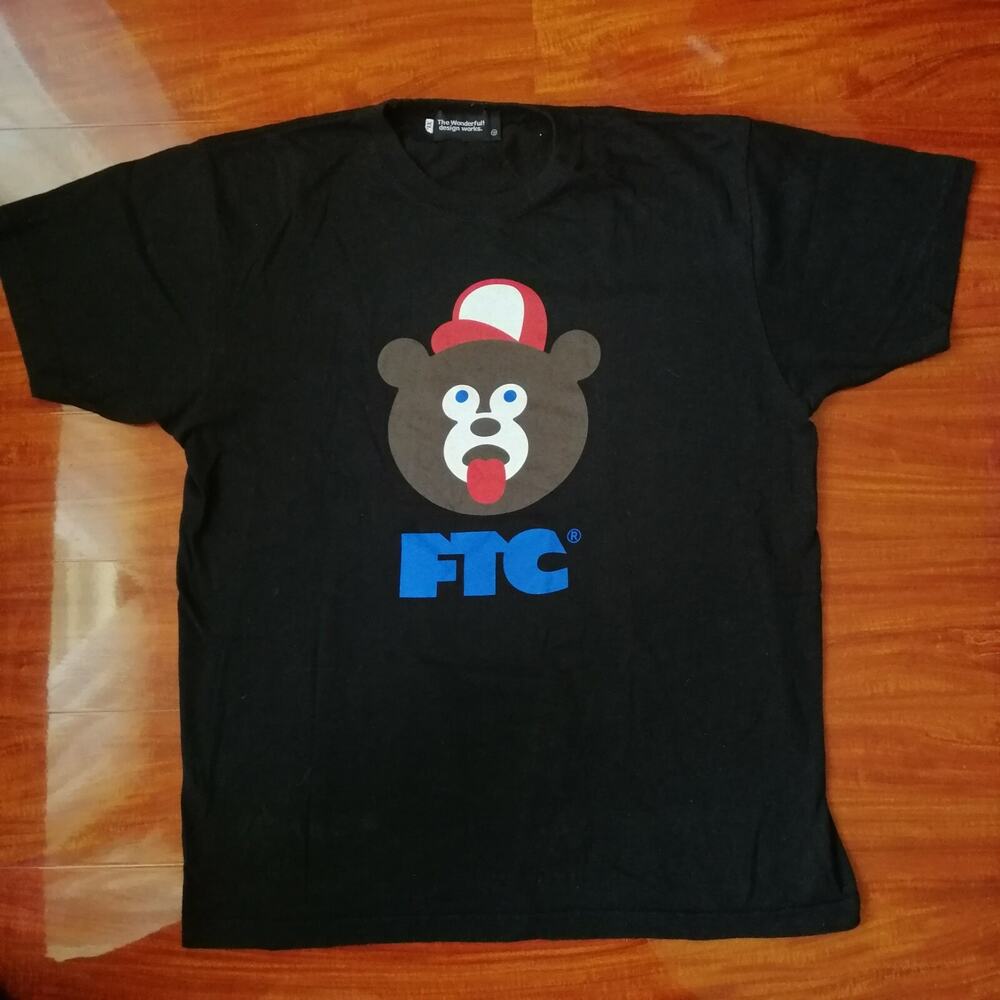 RARE FTC Skateboarding x The Wonderful! Design Works Tee Shirt Bear Size XL